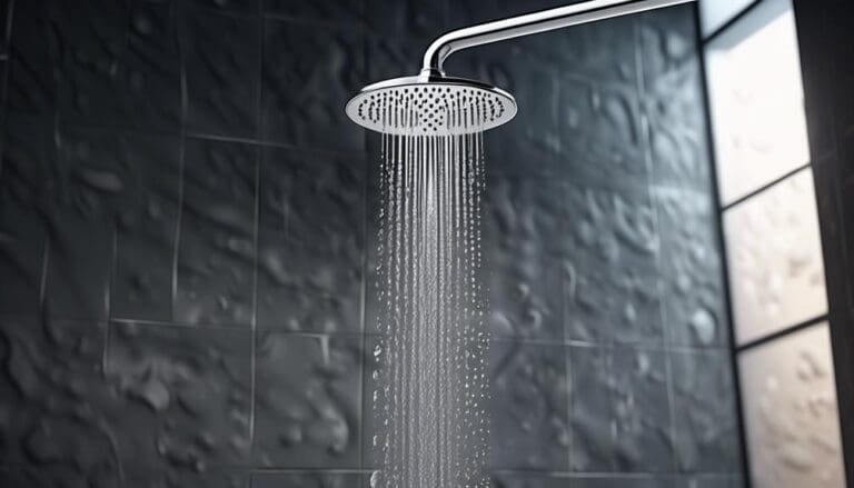 removing a rainfall shower